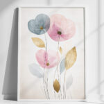 Авторский постер Цветы 3