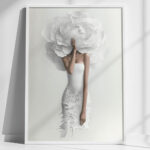 Авторский постер Девушка Пион