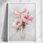 Авторский постер Пионы