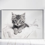 Авторский постер Кот Леонардо