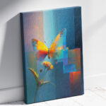 Авторский постер Бабочка на цветке — изображение 2