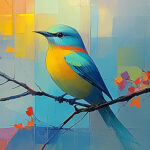 Авторский постер Птица — изображение 3