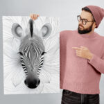 Авторский постер Зебра — изображение 3